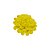 11-0136 - Pacote com 10 Flores com Pétalas de Porcelana Amarela 40mm - Imagem 1