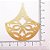 01-1755 - 1/2Kg de Estamparia Diamantada Leque Floral 50mmx45mm - Imagem 2