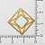 01-1571 - 1/2Kg de Estamparia Diamantada Quadrada Geométrica 17mm - Imagem 2