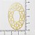 01-1624 - 1/2Kg de Estamparia Diamantada Oval Geométrica 40mmx25mm - Imagem 2
