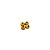 01-0596 - Pacote com 1000 Bolas Diamantadas em Latão 4mm - Imagem 1
