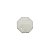 05-0666 - Pacote com 1 Kg de Acrílico Branco Octógono com Dois Furos 22mm - Imagem 1