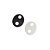05-0788 - Pacote com 1 Kg de Acrílico Colorido Oval com Dois Furos 22mmx25mm - Imagem 1
