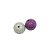 05-0898 - Pacote com 1 Kg de Acrílico Colorido Bola Imitação de Pedra  16mm - Imagem 1