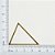 01-2135 - Pacote com 1/2 Kg de Triângulo em Latão 30mmx38mm - Imagem 2