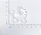 05-1145 - Pacote com 1 Kg de Acrílico Cristal Pingente Carrinho de Bebê 37,5mm x 38,0mm - Imagem 2