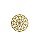 01-2431 1/2kg de Estamparia Mandala Diamantada em Latão G 43mm - Imagem 1