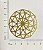 01-2437 1/2kg de Estamparia Mandala Lixada em Latão G 43mm - Imagem 2