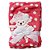 Manta cobertor para bebê - Ovelhinha Poá Pink - Imagem 1