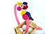 Tiara (Arco) Coleção Lúdica Fita Flor Acessórios. Alegria/Circo (Palhaço e Balão, Multicor, Arco Rosa Acetinado) - Imagem 1