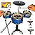 Super Bateria Rock Musical Meu Ritmo Brinquedo Toy king - Imagem 4