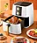 Fritadeira Airfryer 5L Branca 127V - Imagem 3