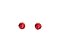 Brinco Masculino de Pressão Ponto de Luz Vermelho 5mm em Aço-PAR - Imagem 3