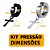 Kit Brinco Argola Masculino Feminino Pressão Pingente Cruz Preto Prata Aço Inox - 2 Cores - Imagem 6