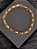 Pulseira Masculina Tijolinho Cadeado 3mm Dourada Ouro Escovado Aço Inox - Imagem 8