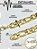 Pulseira Masculina Fígaro Grossa 10mm Dourado 3x1 Aço Inox Premium Ostentação A prova D'Água - Imagem 6