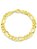 Pulseira Masculina Fígaro Grossa 10mm Dourado 3x1 Aço Inox Premium Ostentação A prova D'Água - Imagem 8