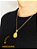Cordão Colar Feminino Masculino 50cm Pingente Oração Reza Pai Nosso Prata Dourado Aço Inox Delicado - Imagem 2