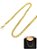 Corrente Cordão Masculino 60cm Grossa 5mm Trançada Serpentino Torcido Viking Aço Inox Dourado - Imagem 1