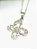 Colar Cordão Feminino 50cm Curto Agarradinho Pingente Borboleta Cravejada Zircônia Aço Inox Prata - Imagem 5