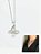 Colar Cordão Feminino 50cm Curto Agarradinho Pingente Borboleta Cravejada Zircônia Aço Inox Prata - Imagem 1