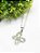 Colar Cordão Feminino 50cm Curto Agarradinho Pingente Borboleta Cravejada Zircônia Aço Inox Prata - Imagem 2