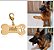 Placa de Identificação para Cães Folheado a Ouro 18k - Imagem 2