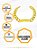 Pulseira Masculina Dourada Grumet Grossa Placa Escrito FÉ Aço Inox Antialérgico Prova D'Água - Imagem 3