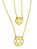 Cordão Colar Escapulário 70cm Dourado Pingente Redondo Estrela De Davi Vazado Aço Inox - Imagem 10