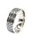 Anel Dedeira 7mm Masculino Prateado Preto Pena Folha Minimalista Elegante Básico Aço Inox - Imagem 8