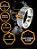 Anel Dedeira 7mm Masculino Prateado Preto Pena Folha Minimalista Elegante Básico Aço Inox - Imagem 5
