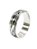 Anel Dedeira 7mm Masculino Prateado Preto Listras Minimalista Elegante Básico Aço Inox - Imagem 8