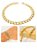 Pulseira Masculina Dourada Grumet Cubana 1X1 6mm Aço Inoxidável Antialérgico Prova D'Água - Imagem 1