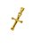 Pingente Masculino Feminino Crucifixo Cruz Pequena Delicada Minimalista Dourado Aço Inox Religioso - Imagem 9