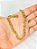 Pulseira Masculina Fígaro Grossa 6mm Dourado 3x1 Aço Inox Antialérgico Prova D'Água - Imagem 7