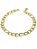 Pulseira Masculina Fígaro Grossa 6mm Dourado 3x1 Aço Inox Antialérgico Prova D'Água - Imagem 9