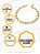 Pulseira Masculina Fígaro Grossa 6mm Dourado 3x1 Aço Inox Antialérgico Prova D'Água - Imagem 8