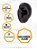 Brinco Piercing Hélix Garra Pressão Encaixe Prata Aço Inox - Imagem 5