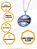 Colar Cordão Corrente 55cm Unissex Pingente Time Grêmio Foot-Ball Porto Alegrense Clube Aço Inox - Imagem 4