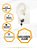 Brinco Argola Unissex Preto Pingente Raio Flash Inox 1 Und - Imagem 4