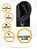 Brinco Argola 10mm Pingente Berloque Redondo Prata Aço 1 Und - Imagem 6