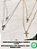 Colar Feminino Duplo Choker Pingente Cruz Delicado Aço Inox Premium Prata Dourado Presente - Imagem 4