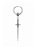 Brinco Argola Masculino Feminino Pingente Espada Adaga Gótico Medieval Prata Aço Inox Egirl Dark - Imagem 9