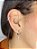 Kit Brinco Argola Pingente Cruz + Piercing Helix Cravejado Zircônias Aço Inox Premium Unissex - Imagem 3