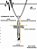 Cordão 70cm Pingente Crucifixo Listrado Grosso Grande Prata Dourado Aço Inox Não Escurece Masculino - Imagem 8