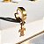 Brinco Argola 9mm Masculino Feminino Pingente Cruz Dourado Aço Inox - 1 PEÇA - Imagem 1