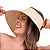 Chapéu De Praia Viseira Grande Dobrável - Off-white - Imagem 1