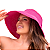 Chapéu De Praia Viseira Grande Dobrável - Rosa-chiclete - Imagem 1