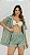 CONJUNTO SHORT + KIMONO EM TELINHA (Verde Sálvia) - Imagem 1