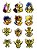 Ímãs Decorativos Cavaleiros do Zodíaco Set M - 12 unidades - Imagem 1